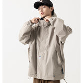 Unisex Jacket Zipper Pocket Hooded Hooded Jacket Men's Jacket Coat